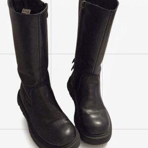 Black Kids Tall Zip Boots - Classic Youth Style